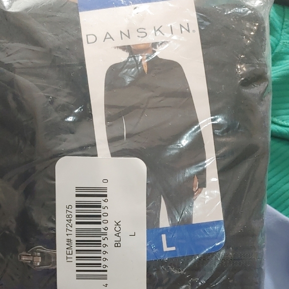 NWT Danskin Black Brushed Yoga Jacket Full-Zip Jacket L - Picture 4 of 4
